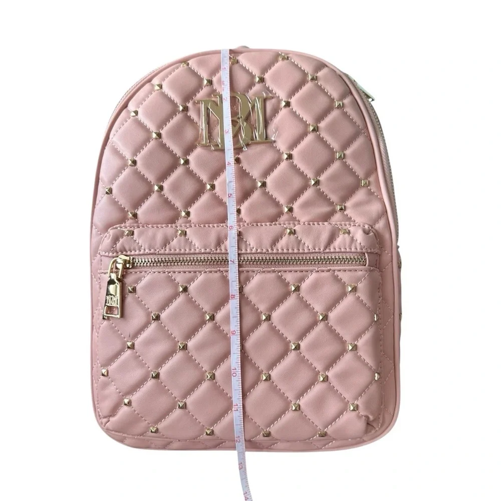 Badgley Mischka Blush Quilted Design Backpack NWT